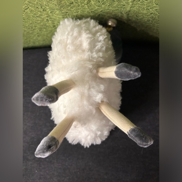 Wooly Sheep Figural Figurine Country Decor Stuffed Head Plastic Eyes - Picture 6 of 8